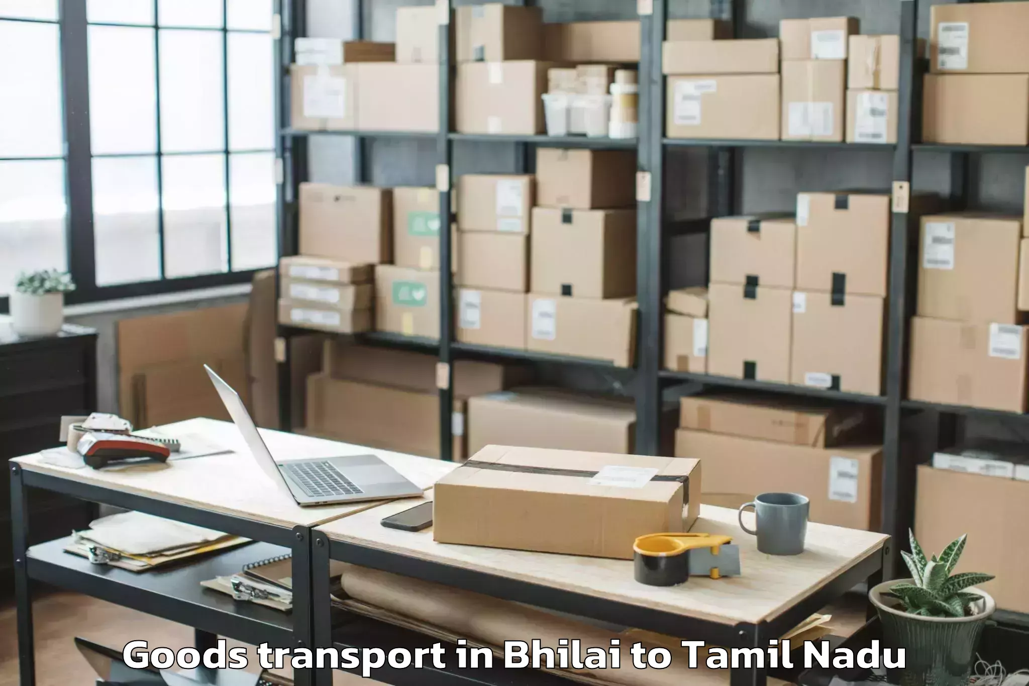 Quality Bhilai to Sendurai Goods Transport